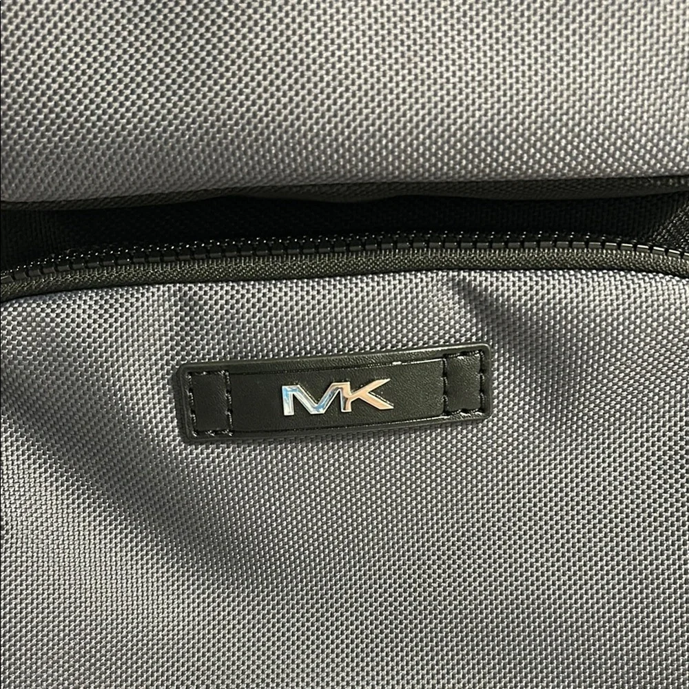 Michael Kors Gray and Black Backpack with Durable Design
